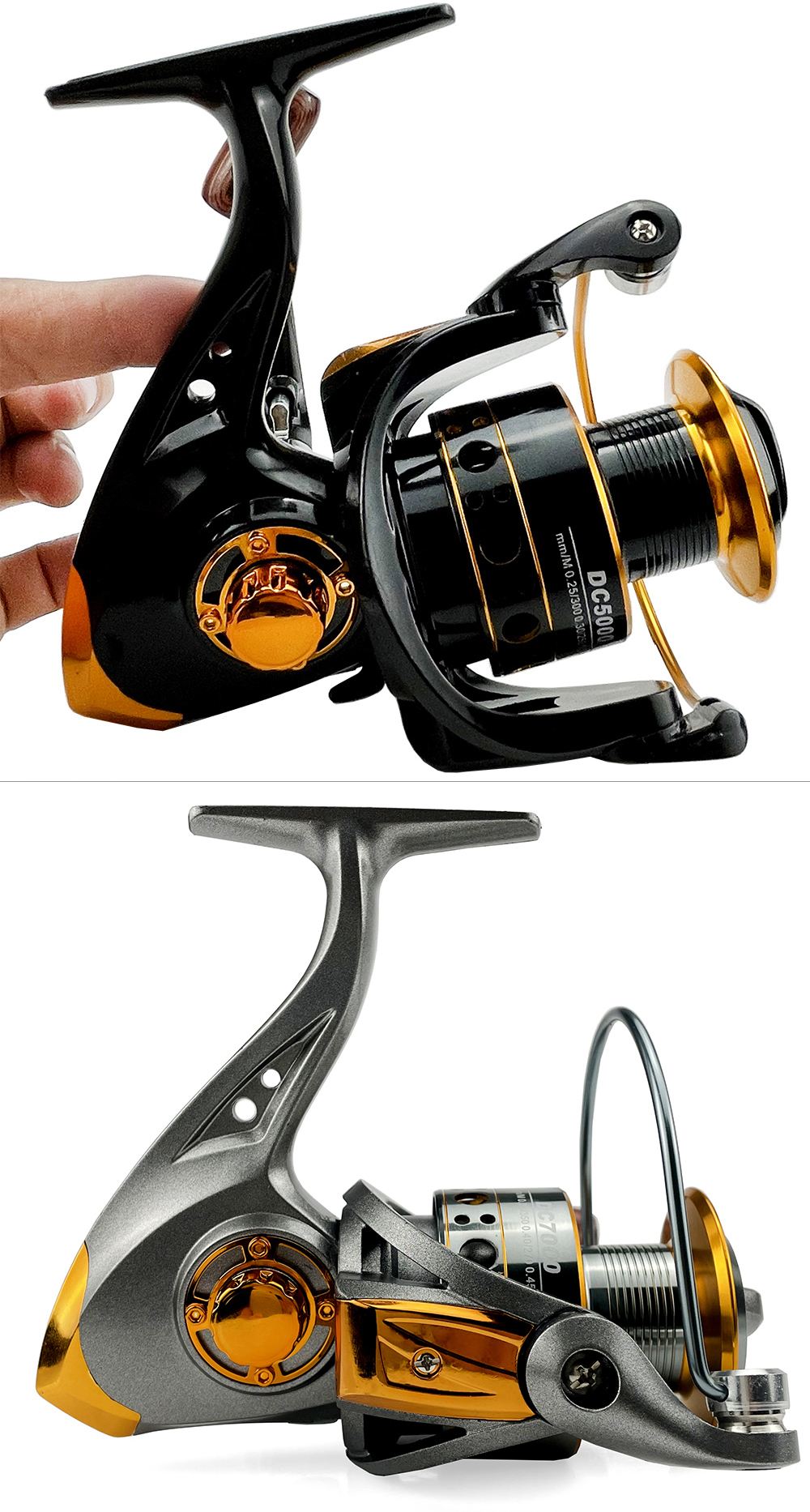 Ghotda-ca&ntilde;a de pescar ultraligera port&aacute;til con carrete reforzado, 1,6, 1,8, 2,1, 2,4 m