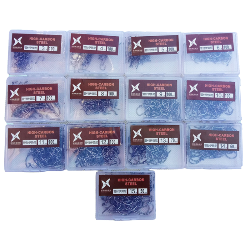 Anzuelos de Pesca con p&uacute;as, accesorio para carpa, Material de Pesca, 10 unidades