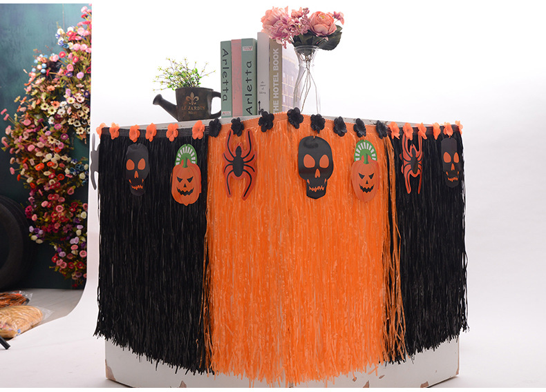 Falda de mesa para decoraciones de fiesta hawaiana Tropical, suministros de decoraci&oacute;n de fiesta Luau, cubierta de mesa de cumplea&ntilde;os para ni&ntilde;os y adultos