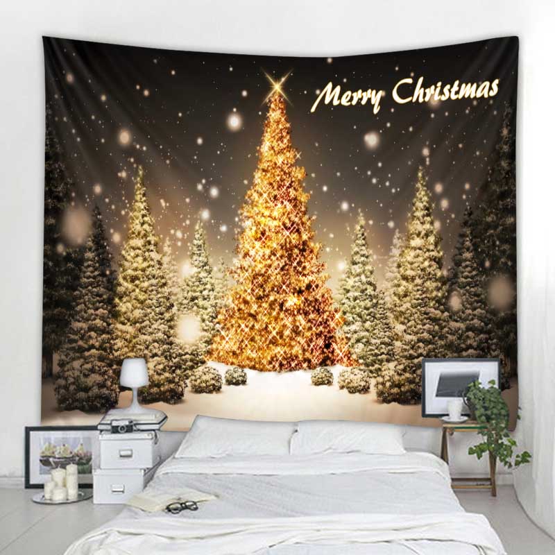 Tapiz navide&ntilde;o para colgar en la pared, decoraci&oacute;n navide&ntilde;a c&aacute;lida para el hogar, impresi&oacute;n de gran tama&ntilde;o
