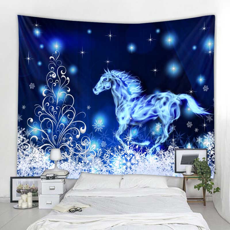 Tapiz navide&ntilde;o para colgar en la pared, decoraci&oacute;n navide&ntilde;a c&aacute;lida para el hogar, impresi&oacute;n de gran tama&ntilde;o