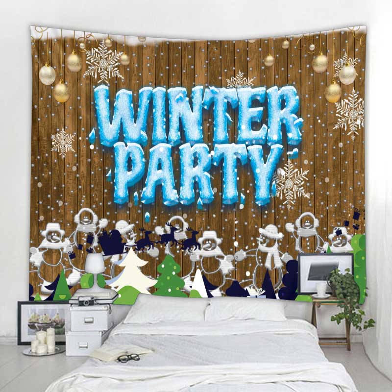 Tapiz navide&ntilde;o para colgar en la pared, decoraci&oacute;n navide&ntilde;a c&aacute;lida para el hogar, impresi&oacute;n de gran tama&ntilde;o