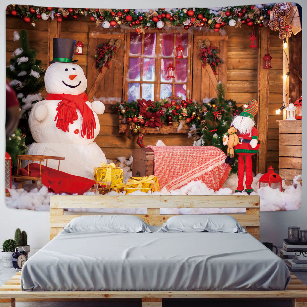 Tapices de &aacute;rbol de Navidad, decoraci&oacute;n art&iacute;stica para el hogar, hipop&oacute;tamo decorativo bohemio, colchones para dormitorio de Navidad