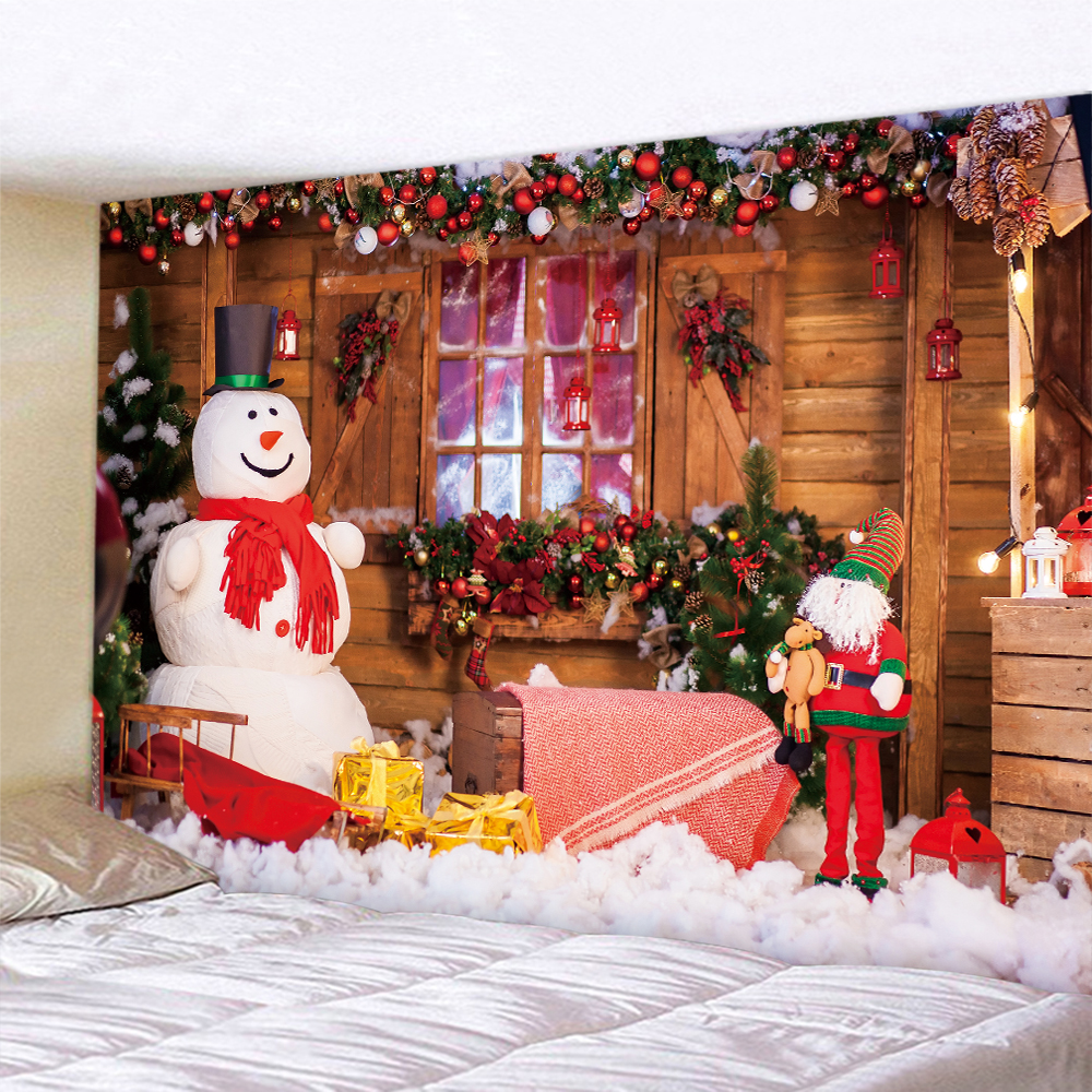 Tapices de &aacute;rbol de Navidad, decoraci&oacute;n art&iacute;stica para el hogar, hipop&oacute;tamo decorativo bohemio, colchones para dormitorio de Navidad