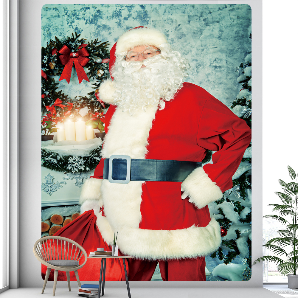Tapices de &aacute;rbol de Navidad, decoraci&oacute;n art&iacute;stica para el hogar, hipop&oacute;tamo decorativo bohemio, colchones para dormitorio de Navidad