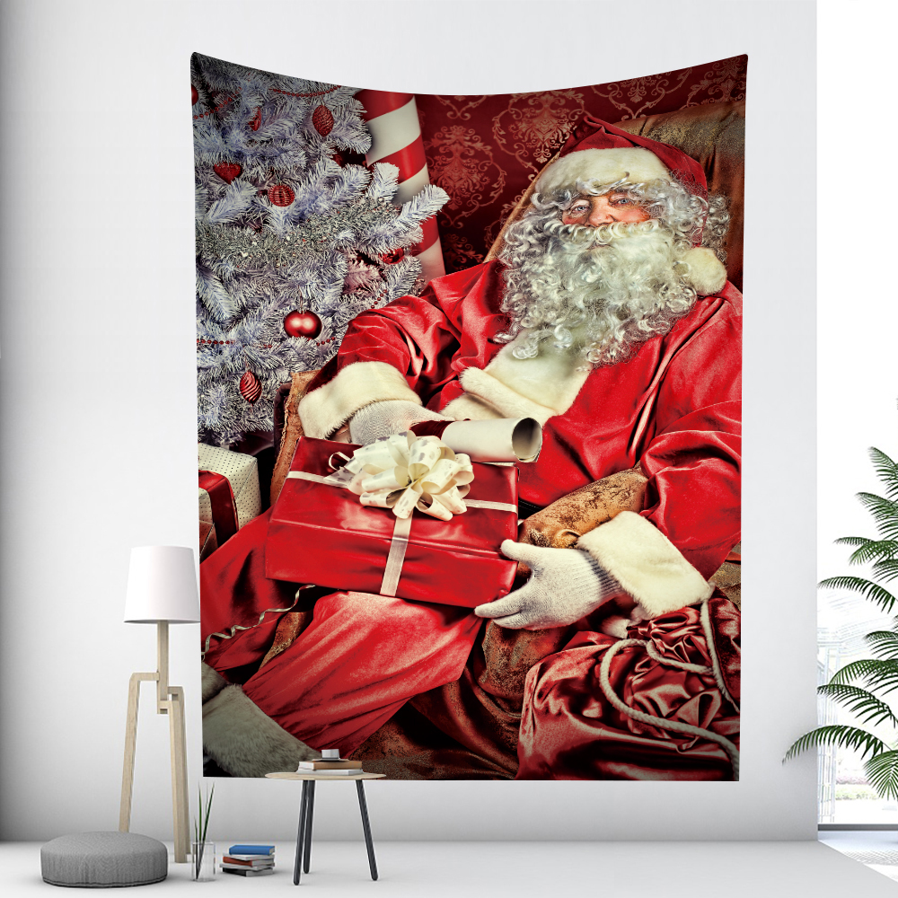 Tapices de &aacute;rbol de Navidad, decoraci&oacute;n art&iacute;stica para el hogar, hipop&oacute;tamo decorativo bohemio, colchones para dormitorio de Navidad