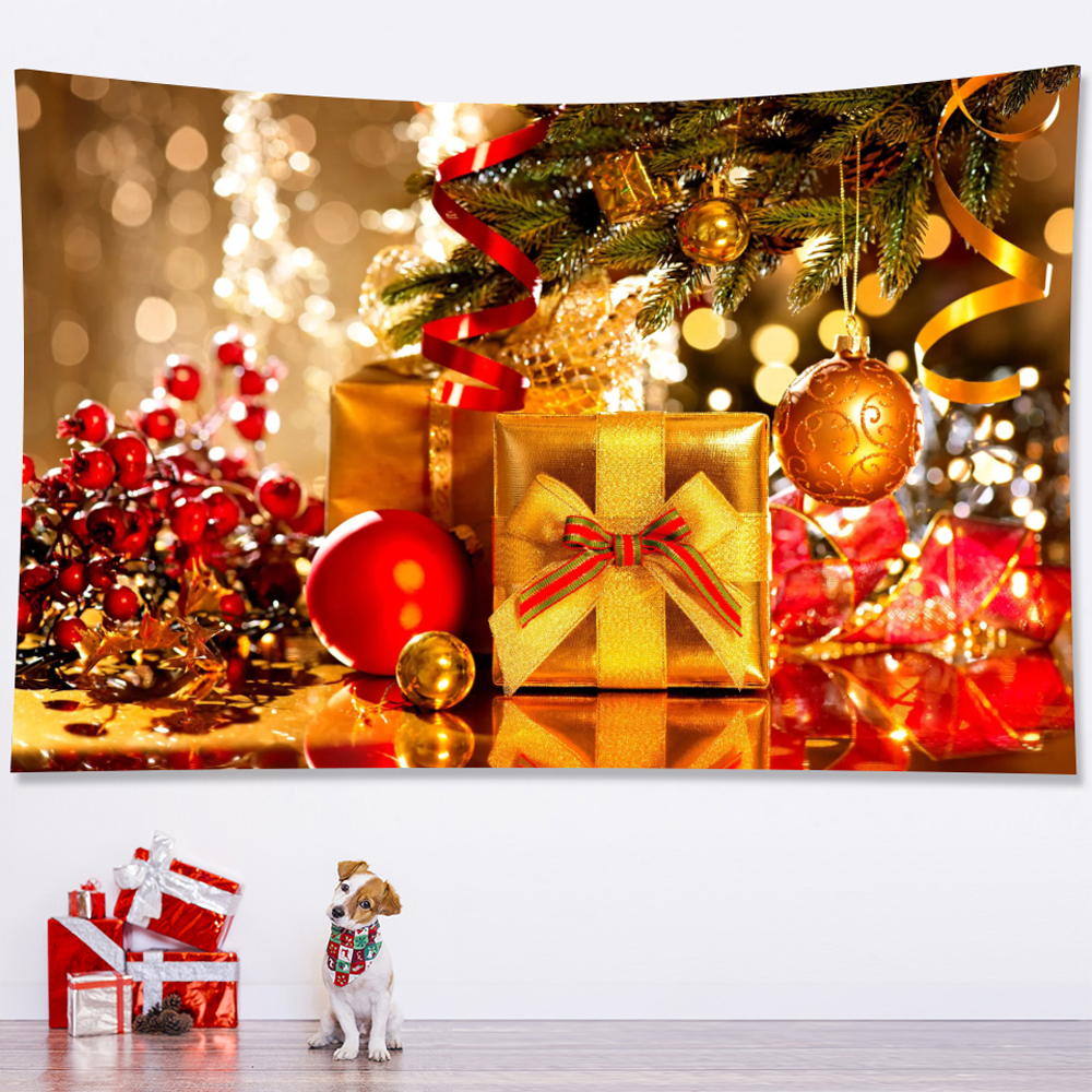 Tapices de &aacute;rbol de Navidad, decoraci&oacute;n art&iacute;stica para el hogar, hipop&oacute;tamo decorativo bohemio, colchones para dormitorio de Navidad