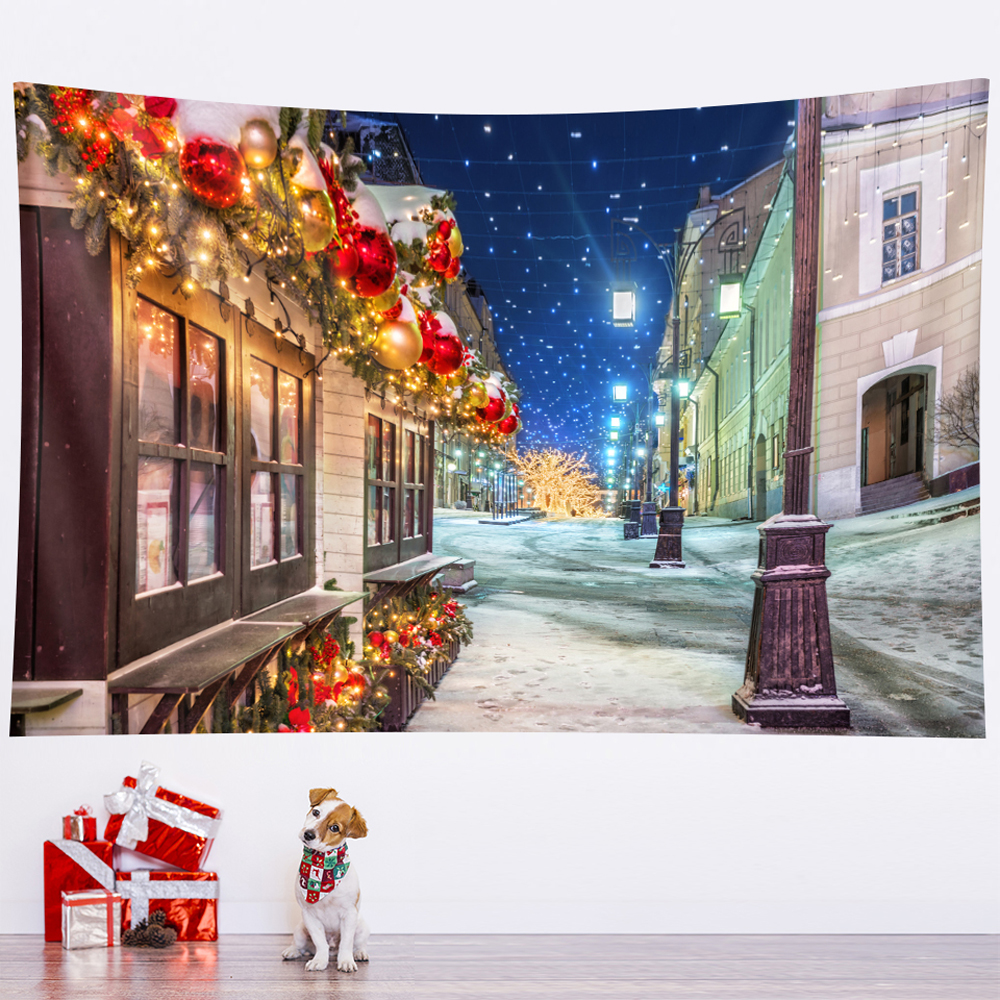 Tapices de &aacute;rbol de Navidad, decoraci&oacute;n art&iacute;stica para el hogar, hipop&oacute;tamo decorativo bohemio, colchones para dormitorio de Navidad
