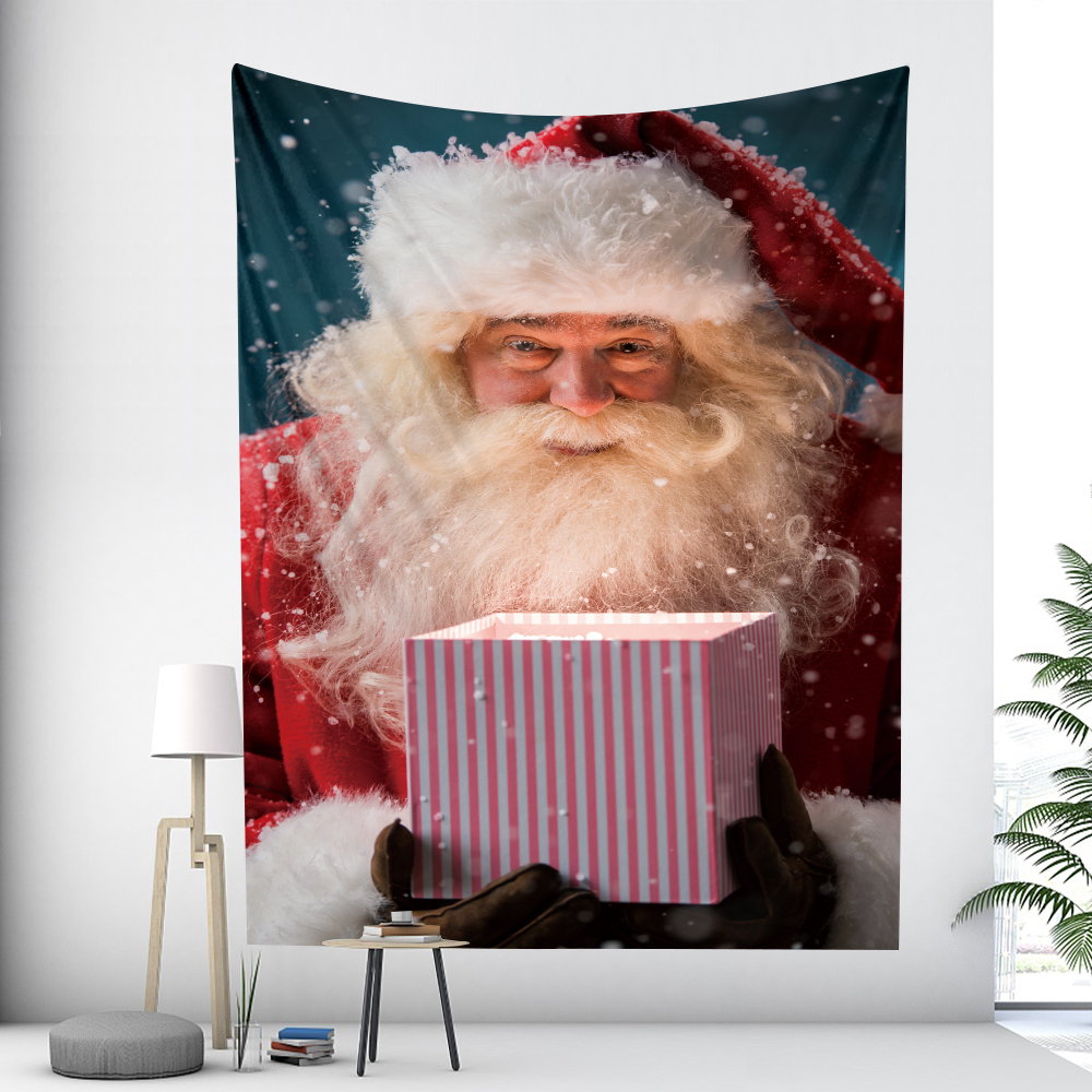 Tapices de &aacute;rbol de Navidad, decoraci&oacute;n art&iacute;stica para el hogar, hipop&oacute;tamo decorativo bohemio, colchones para dormitorio de Navidad
