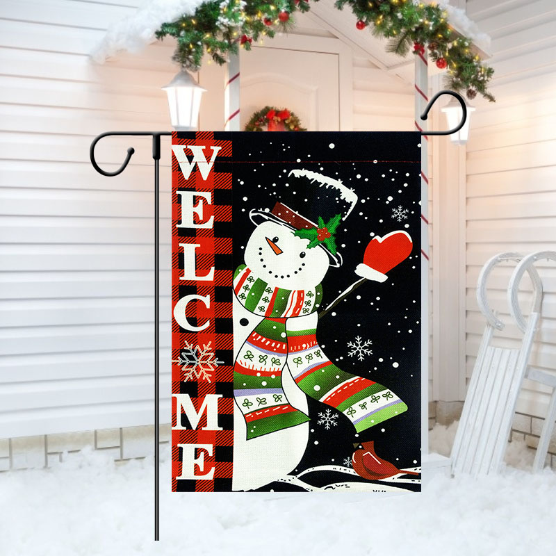 Bandera de jard&iacute;n de Feliz Navidad, adorno colgante para puerta de porche, decoraciones navide&ntilde;as para el hogar, Navidad, A&ntilde;o Nuevo, 2022