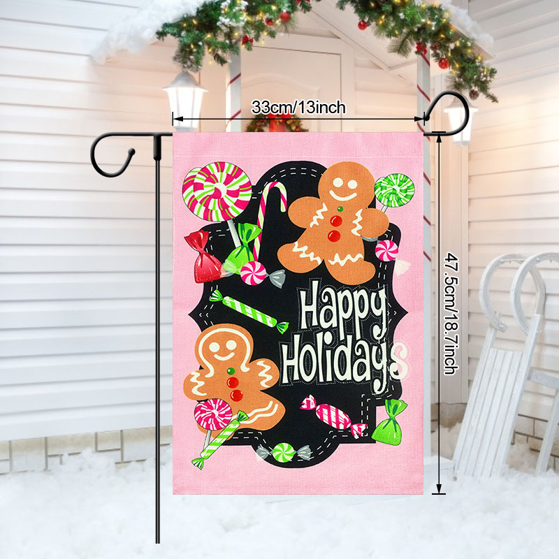 Bandera de jard&iacute;n de Feliz Navidad, adorno colgante para puerta de porche, decoraciones navide&ntilde;as para el hogar, Navidad, A&ntilde;o Nuevo, 2022