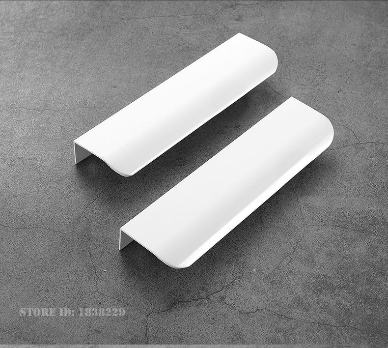 KAK-tiradores de armario ocultos, pomos de caj&oacute;n, tiradores de muebles largos personalizables de aleaci&oacute;n de aluminio, herrajes para puertas de cocina, tiradores para armarios y cajones