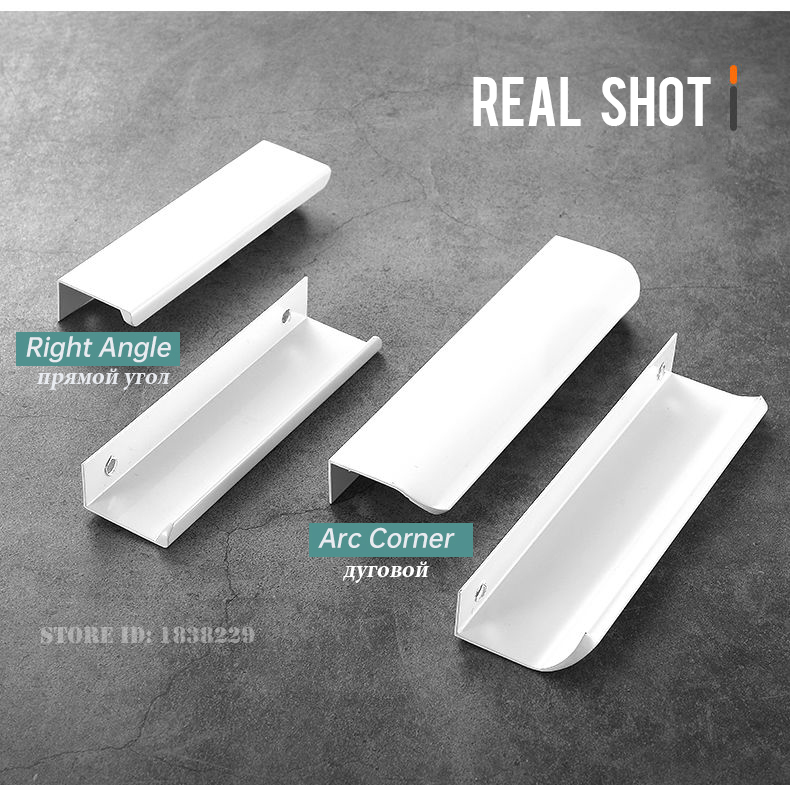 KAK-tiradores de armario ocultos, pomos de caj&oacute;n, tiradores de muebles largos personalizables de aleaci&oacute;n de aluminio, herrajes para puertas de cocina, tiradores para armarios y cajones