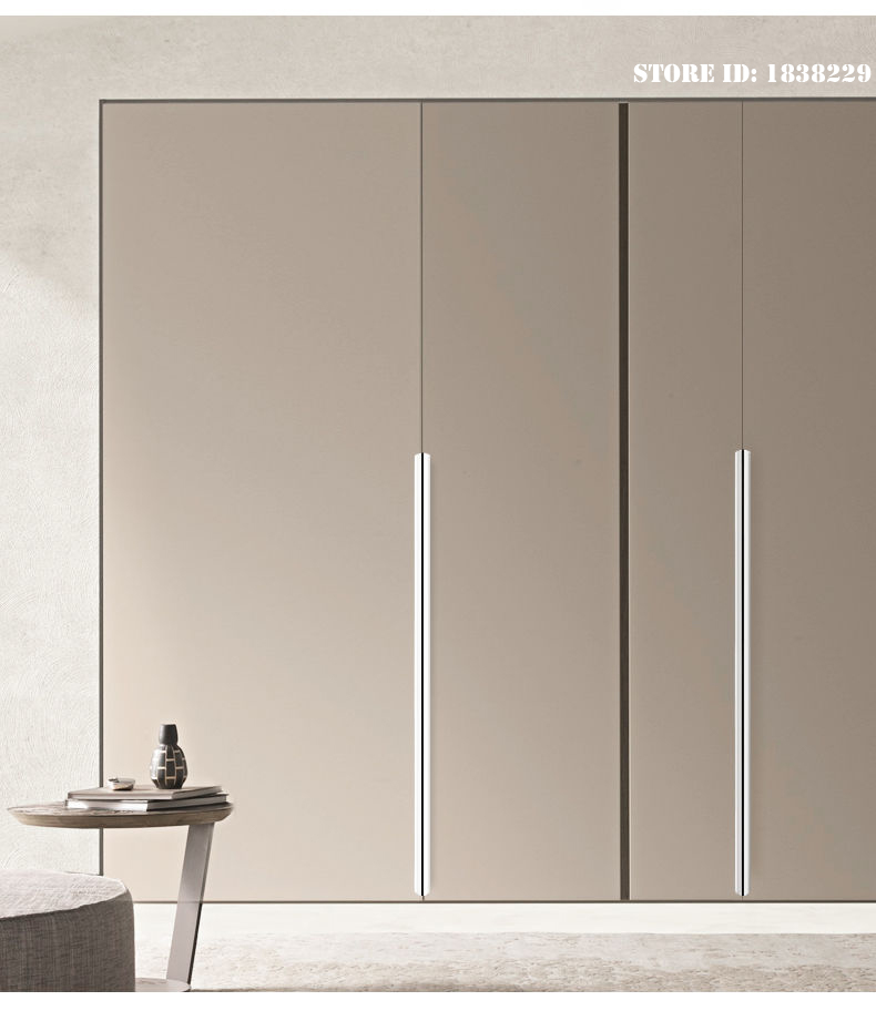 KAK-tiradores de armario ocultos, pomos de caj&oacute;n, tiradores de muebles largos personalizables de aleaci&oacute;n de aluminio, herrajes para puertas de cocina, tiradores para armarios y cajones