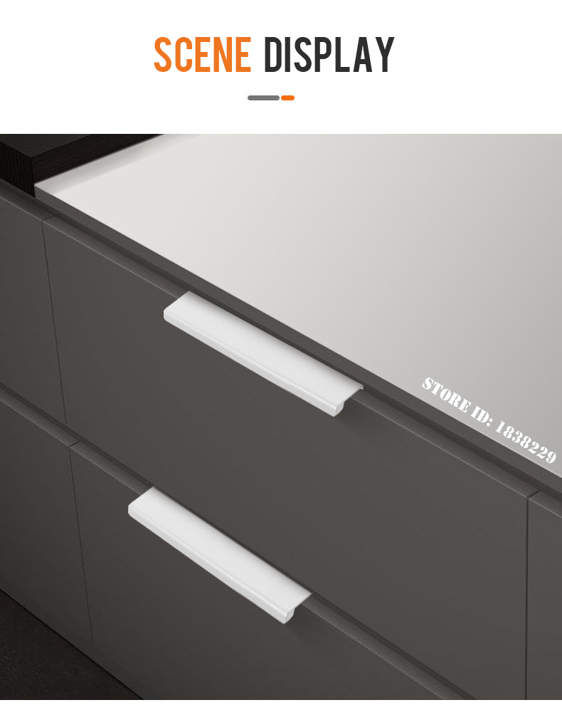 KAK-tiradores de armario ocultos, pomos de caj&oacute;n, tiradores de muebles largos personalizables de aleaci&oacute;n de aluminio, herrajes para puertas de cocina, tiradores para armarios y cajones