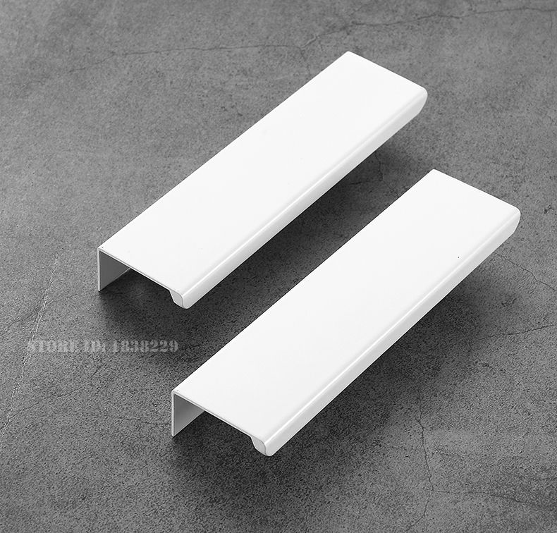KAK-tiradores de armario ocultos, pomos de caj&oacute;n, tiradores de muebles largos personalizables de aleaci&oacute;n de aluminio, herrajes para puertas de cocina, tiradores para armarios y cajones