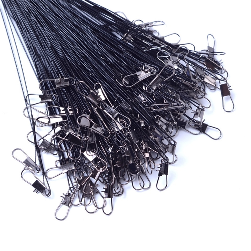 Juego de l&iacute;deres de l&iacute;nea de pesca de acero