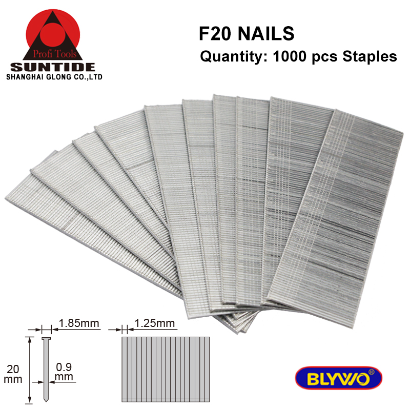 Grapas en forma de T de calibre 18, clavos tipo Ga18 para pistola grapadora, muebles de madera, accesorios para carpinter&iacute;a, 1000 piezas