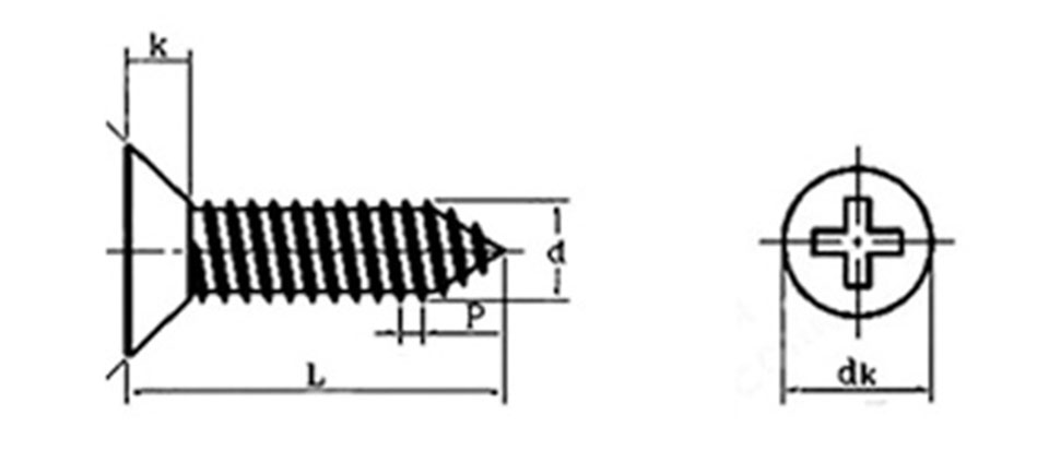 ZONSANTA-tornillos de cabeza plana avellanada empotrada en cruz, acero inoxidable 304, M1.4, M1.7, M2, M2.3, M2.6, M3, M4, M5, M6