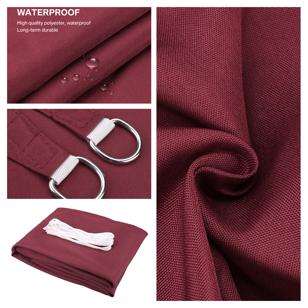 Toldo de vela resistente al agua, cubierta Trilateral/triangular, 5x5x5M/2x2x2M, para jard&iacute;n, patio, coche, sombrilla, tela, Red de verano