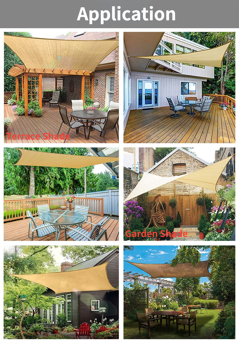 Toldo de lona impermeable para exteriores, toldo de lona rectangular para piscina, refugio solar para jard&iacute;n, Canopi para terraza y coche