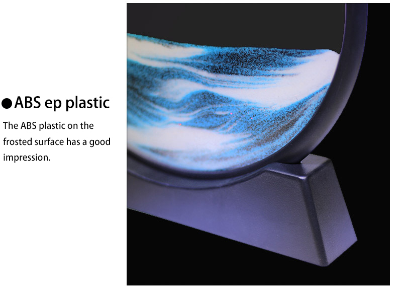 Adorno art&iacute;stico de arena m&oacute;vil giratorio para el hogar, imagen de reloj de arena l&iacute;quido 3d creativo, artesan&iacute;a de arena movediza para decoraci&oacute;n del hogar y la Oficina, hogar N&oacute;rdico