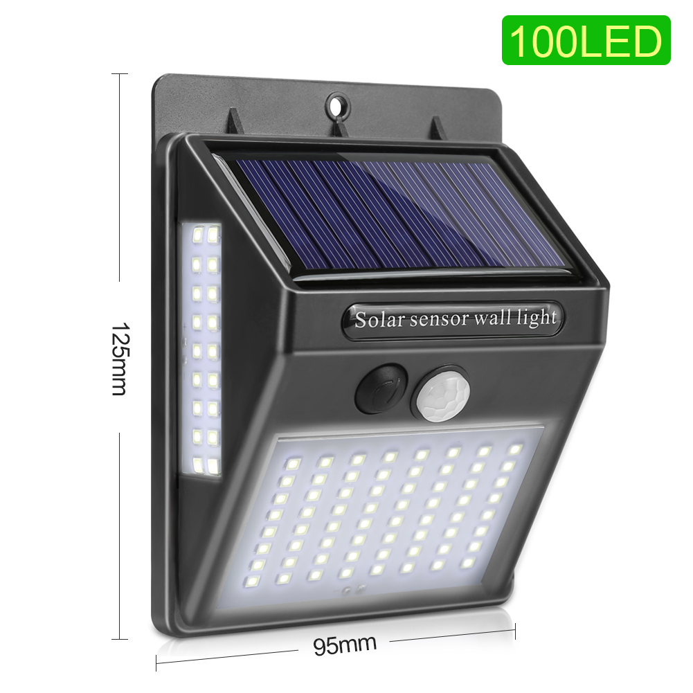 L&aacute;mpara solar LED de pared para jard&iacute;n