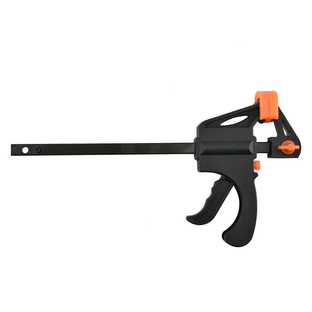 Barra de trabajo de carpinter&iacute;a de 5 piezas, juego de Mini Clip de abrazadera F, Clip de liberaci&oacute;n r&aacute;pida de trinquete duro, herramienta de mano de carpinter&iacute;a, Gadget de abrazadera de carpinter&iacute;a