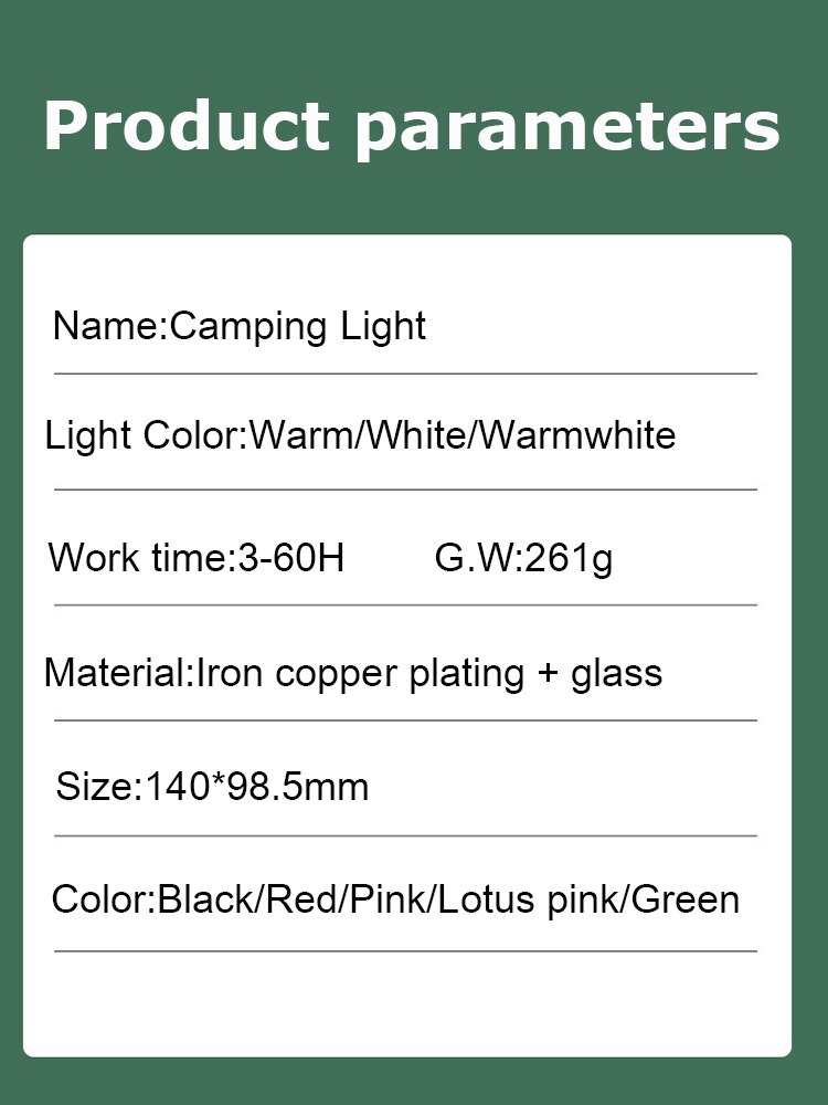 FTOYIN-Luz Port&aacute;til para acampar, linterna Retro impermeable, atenuaci&oacute;n continua, 2700K-6500K, recargable, para exteriores, l&aacute;mpara de tienda