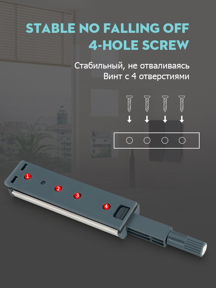 KAK-cierres de armario de acero inoxidable, 10 unidades, empuje para abrir manija de armario oculta, cierre suave, herrajes para puertas de armario