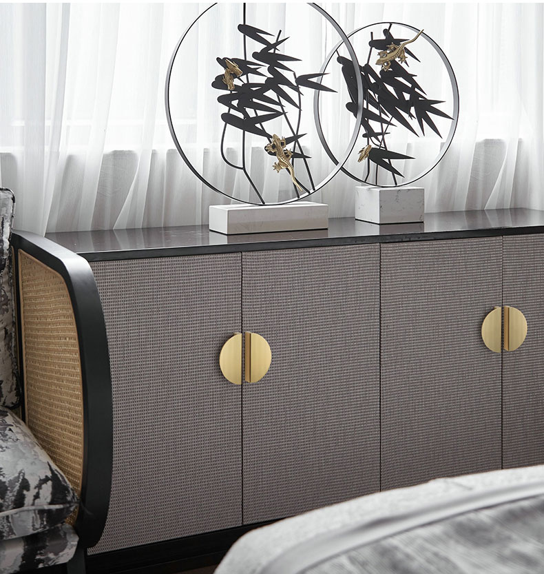 WV-tiradores de gabinete ocultos americanos, tiradores de aleaci&oacute;n de aluminio negro dorado para armario de cocina, perilla de caj&oacute;n, manija de muebles de puerta, Hardware