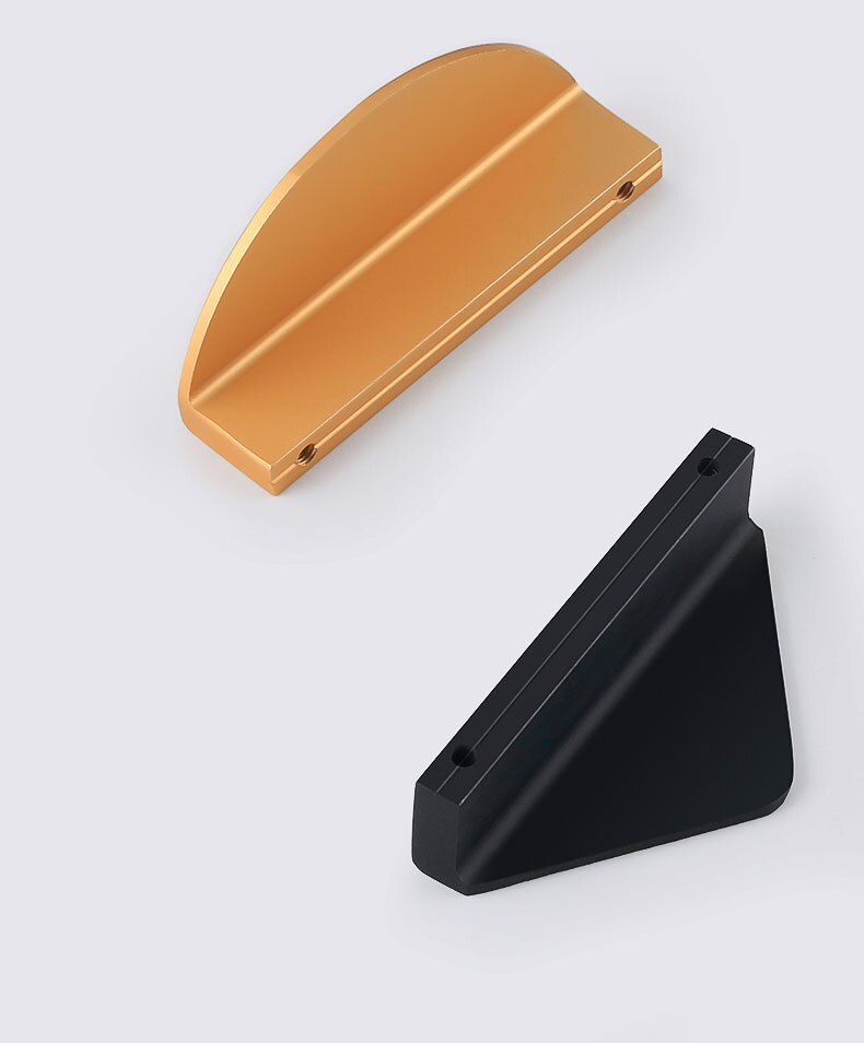WV-tiradores de gabinete ocultos americanos, tiradores de aleaci&oacute;n de aluminio negro dorado para armario de cocina, perilla de caj&oacute;n, manija de muebles de puerta, Hardware