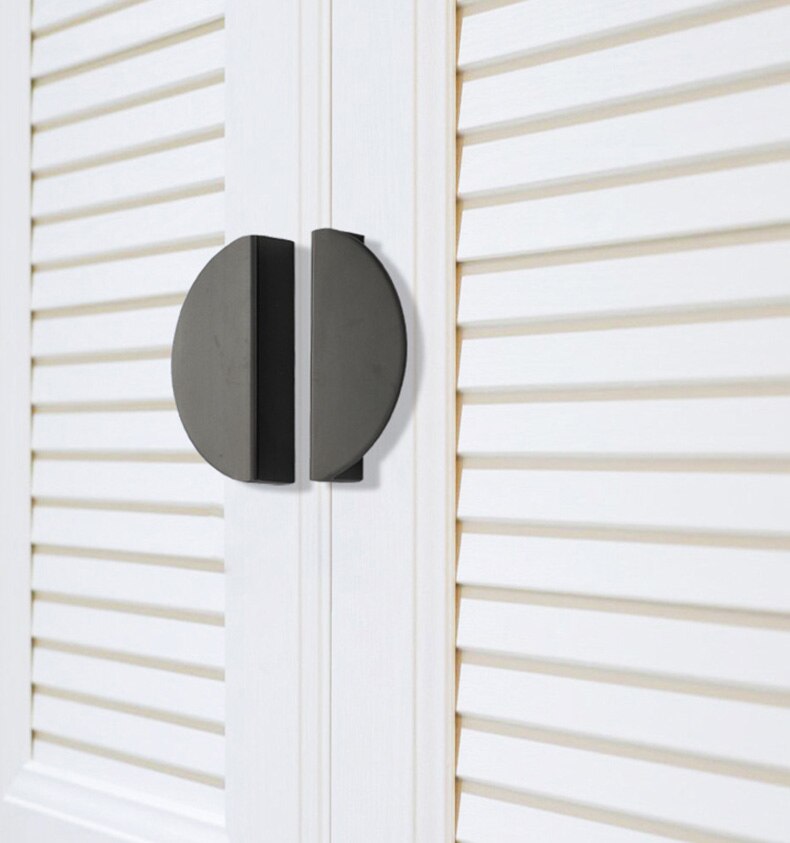 WV-tiradores de gabinete ocultos americanos, tiradores de aleaci&oacute;n de aluminio negro dorado para armario de cocina, perilla de caj&oacute;n, manija de muebles de puerta, Hardware