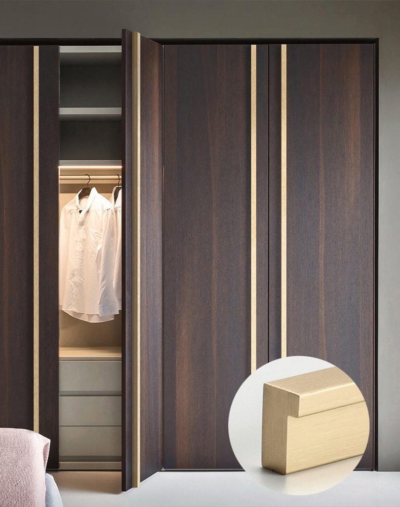 WV-Tiradores estilo americano para puertas de armario, barras largas en forma de T, 1200mm de longitud, colores disponibles plateado, dorado y aluminio, ideal para muebles de habitaci&oacute;n