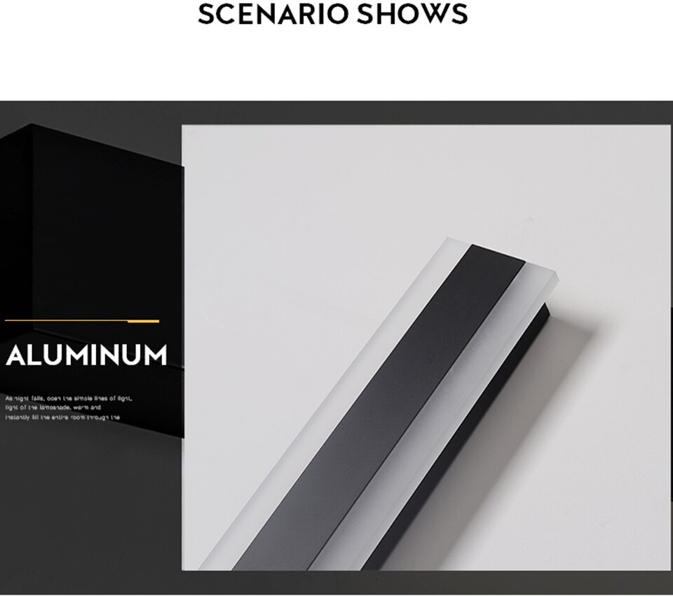 L&aacute;mpara de pared impermeable para exteriores, luz led moderna de larga distancia, a prueba de agua IP65 en material aluminio, ideal como candelabro o aplique para jard&iacute;n y porche, disponible en 110V y