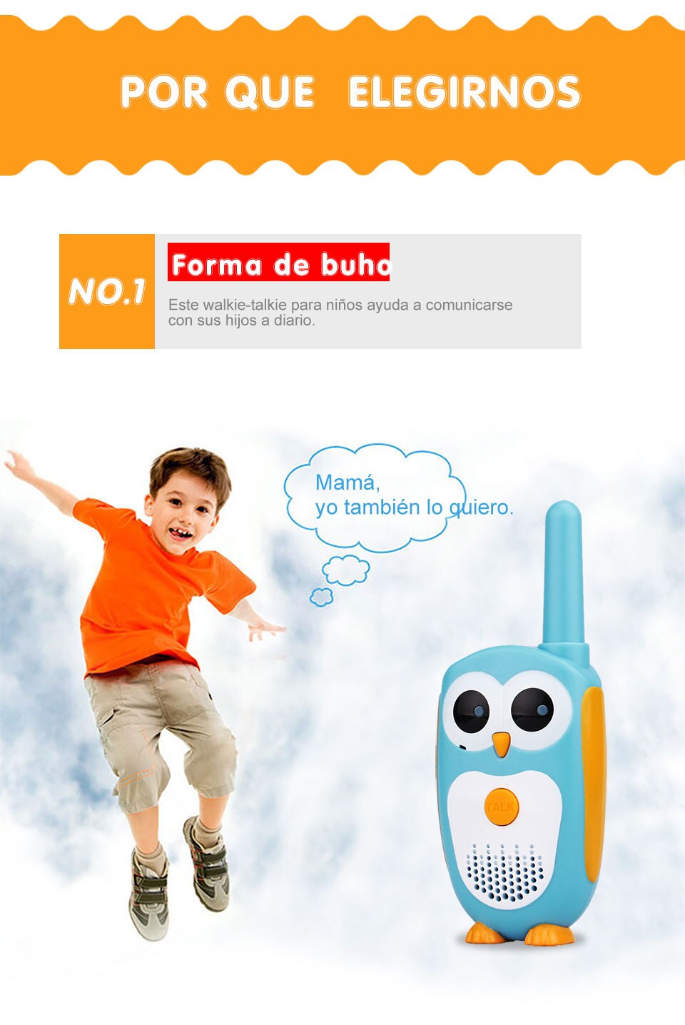 Retevis-walkie-talkie RT30 para ni&ntilde;os, juguete de radio infantil de b&uacute;ho de dibujos animados, regalo de cumplea&ntilde;os y Navidad, 2 unidades