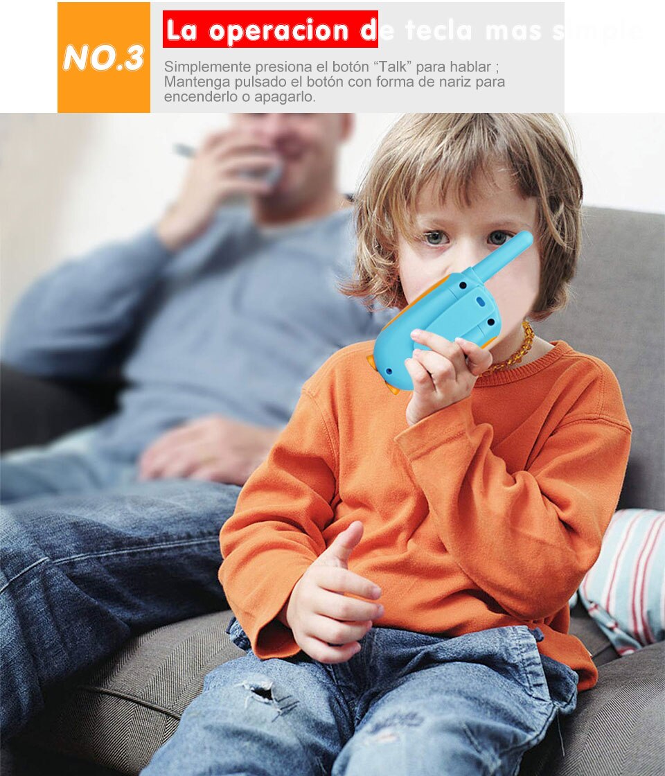 Retevis-walkie-talkie RT30 para ni&ntilde;os, juguete de radio infantil de b&uacute;ho de dibujos animados, regalo de cumplea&ntilde;os y Navidad, 2 unidades