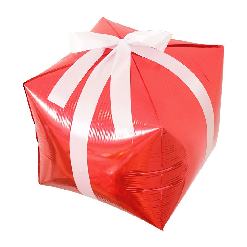 Kit de arco de guirnalda de globos de Navidad con caja de regalo, globos de aluminio de estrella de caramelo, decoraci&oacute;n de Navidad para el hogar y A&ntilde;o Nuevo, 128 piezas