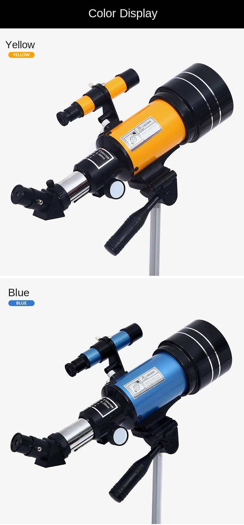 Telescopio astron&oacute;mico potente con Zoom HD, tr&iacute;pode port&aacute;til de alta potencia, visi&oacute;n nocturna, espacio profundo, Visi&oacute;n de estrellas, universo lunar, 150 X