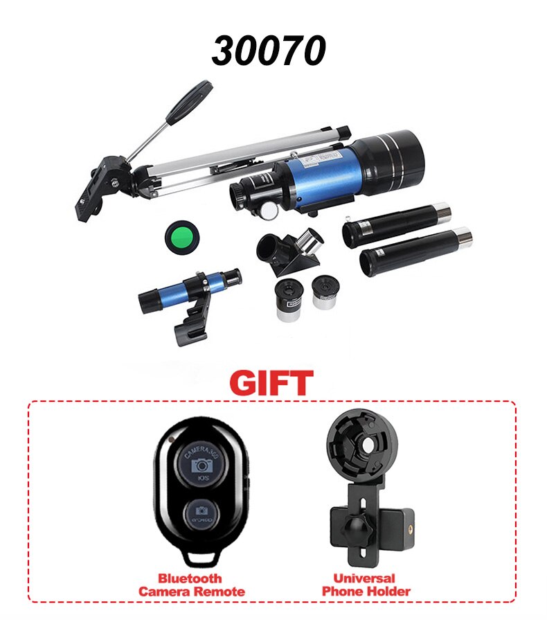 Telescopio astron&oacute;mico potente con Zoom HD, tr&iacute;pode port&aacute;til de alta potencia, visi&oacute;n nocturna, espacio profundo, Visi&oacute;n de estrellas, universo lunar, 150 X