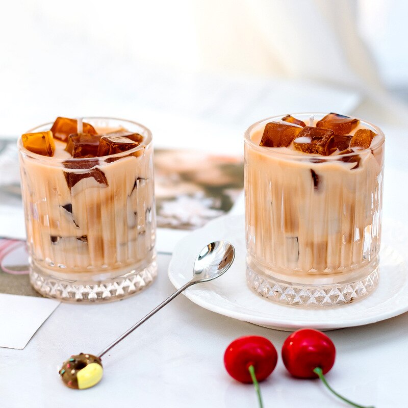 Vela perfumada de café americano, planta de gelatina, velas aromáticas de cera de soja, taza de vidrio, decoración de Bougie fragante para el hogar, regalo para niñas y damas Vela perfumada de café americano, planta de gelatina, velas aromáticas de cera de soja, taza de vidrio, decoración de Bougie fragante para el hogar, regalo para niñas y damas