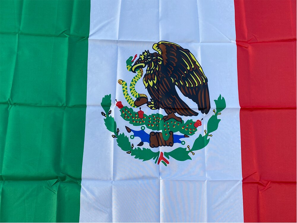 Aerlxemrbrae-Bandera de la naci&oacute;n de M&eacute;xico, decoraci&oacute;n del hogar, poli&eacute;ster al aire libre, nueva, 3x5 pies