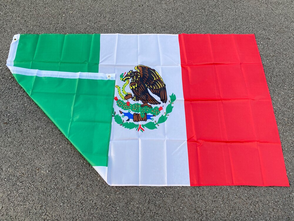 Aerlxemrbrae-Bandera de la naci&oacute;n de M&eacute;xico, decoraci&oacute;n del hogar, poli&eacute;ster al aire libre, nueva, 3x5 pies