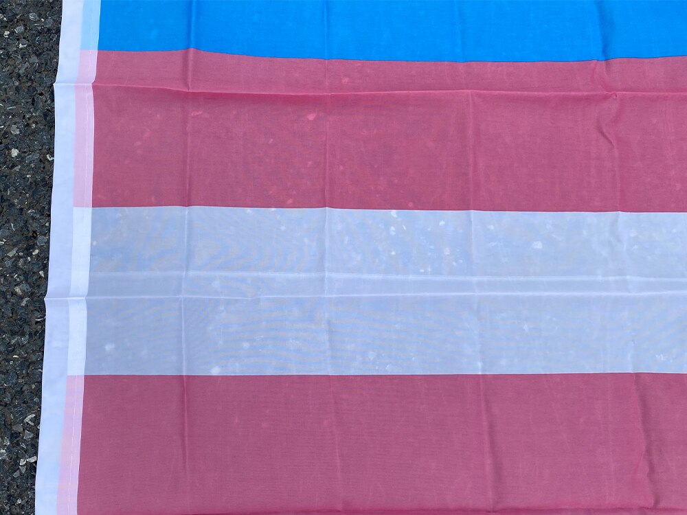 Aerlxemrbrae-Bandera arco&iacute;ris para personas transg&eacute;nero, Bandera de 5 pies x 3 pies, 100% poli&eacute;ster, orgullo Gay