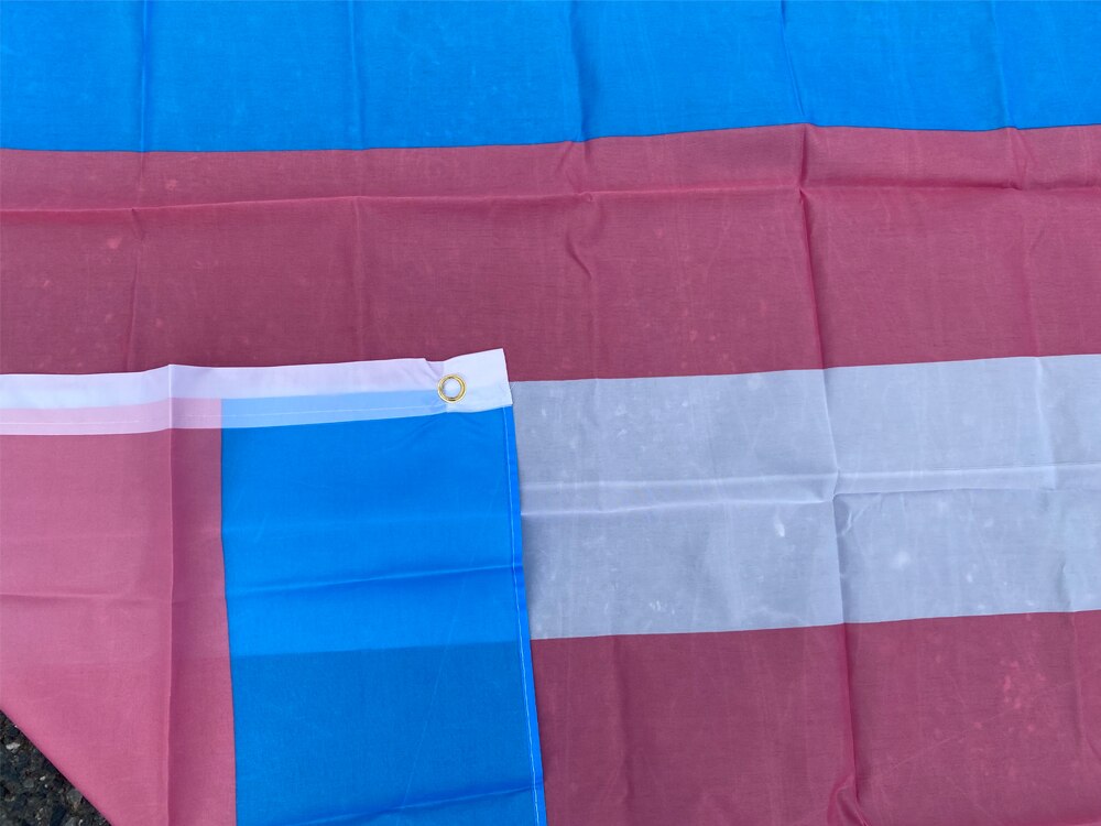 Aerlxemrbrae-Bandera arco&iacute;ris para personas transg&eacute;nero, Bandera de 5 pies x 3 pies, 100% poli&eacute;ster, orgullo Gay