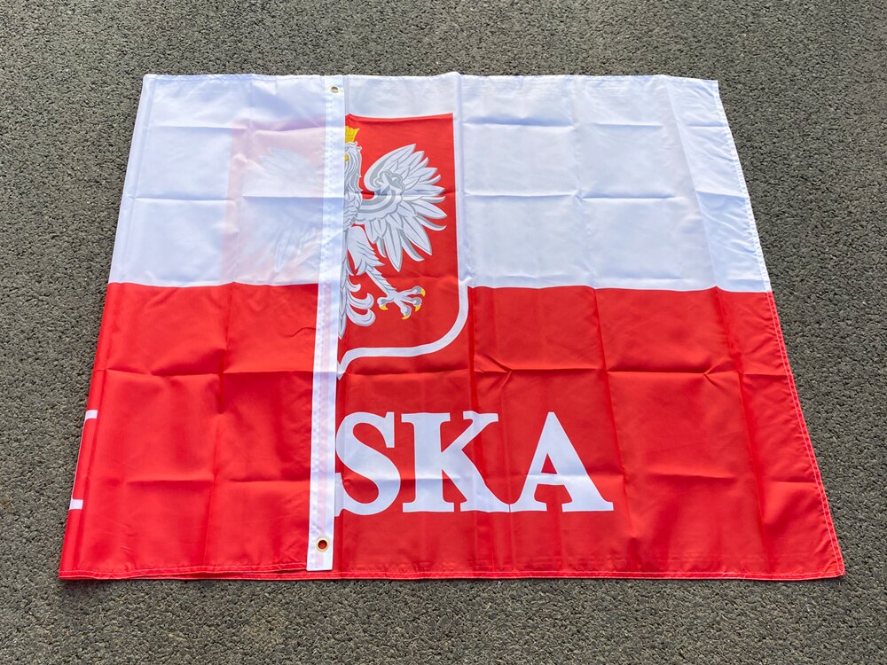 Aerlxemrbrae-Bandera Nacional de Polonia para decoraci&oacute;n del hogar, 90x150cm