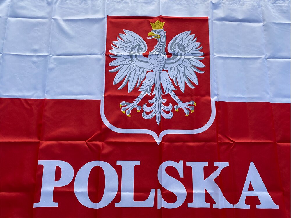 Aerlxemrbrae-Bandera Nacional de Polonia para decoraci&oacute;n del hogar, 90x150cm