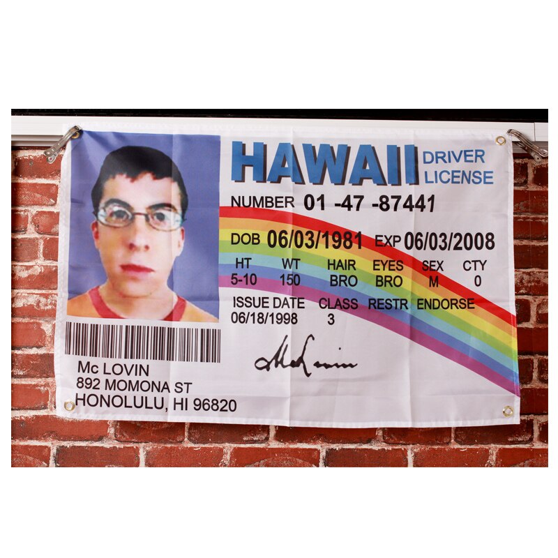 3x5 FT McLovin Flag, 90x150 CM 100D Polyester Flag