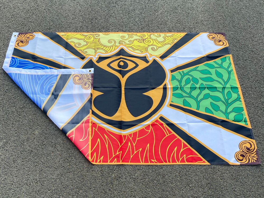 Bandera y pancartas personalizadas Tomorrowland de 3x5 pies para decoraci&oacute;n del hogar, Impresi&oacute;n de poli&eacute;ster