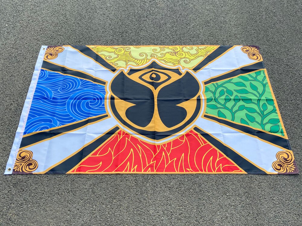 Bandera y pancartas personalizadas Tomorrowland de 3x5 pies para decoraci&oacute;n del hogar, Impresi&oacute;n de poli&eacute;ster